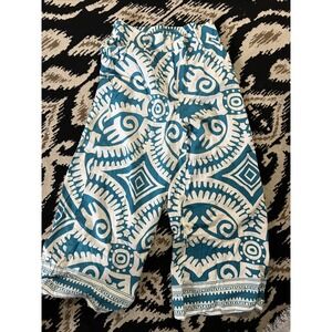 haute hippie wide leg Linen pant size M